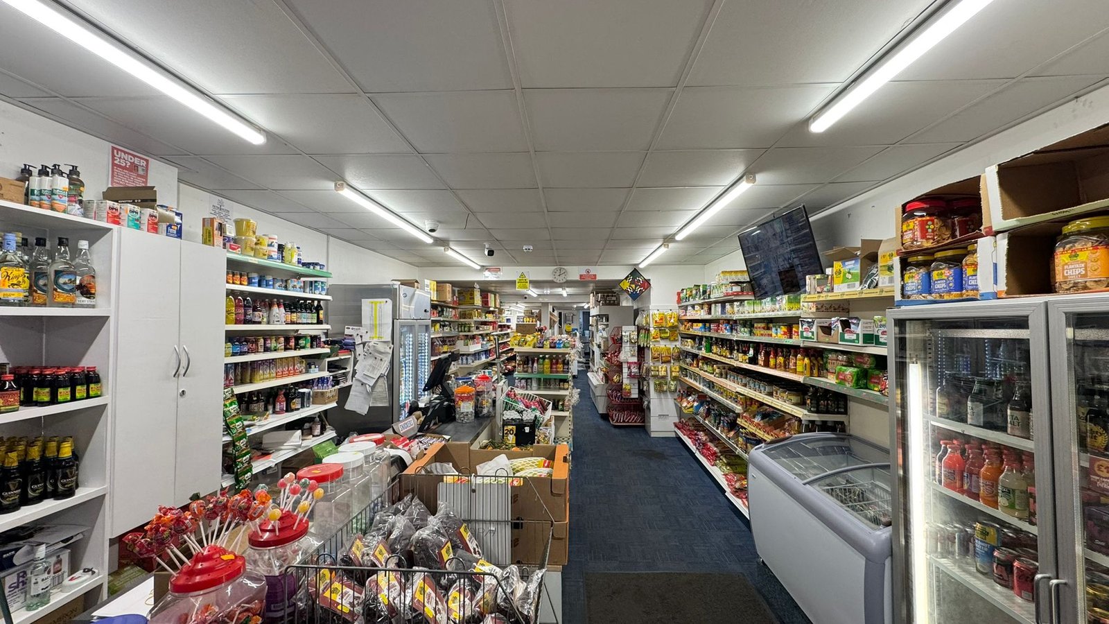 A picture showing inside a mordern well lit store