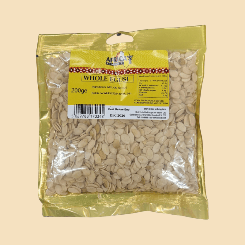 Africa’s Finest Whole Egusi – 200g - Alphanso Afro-Caribbean Foods