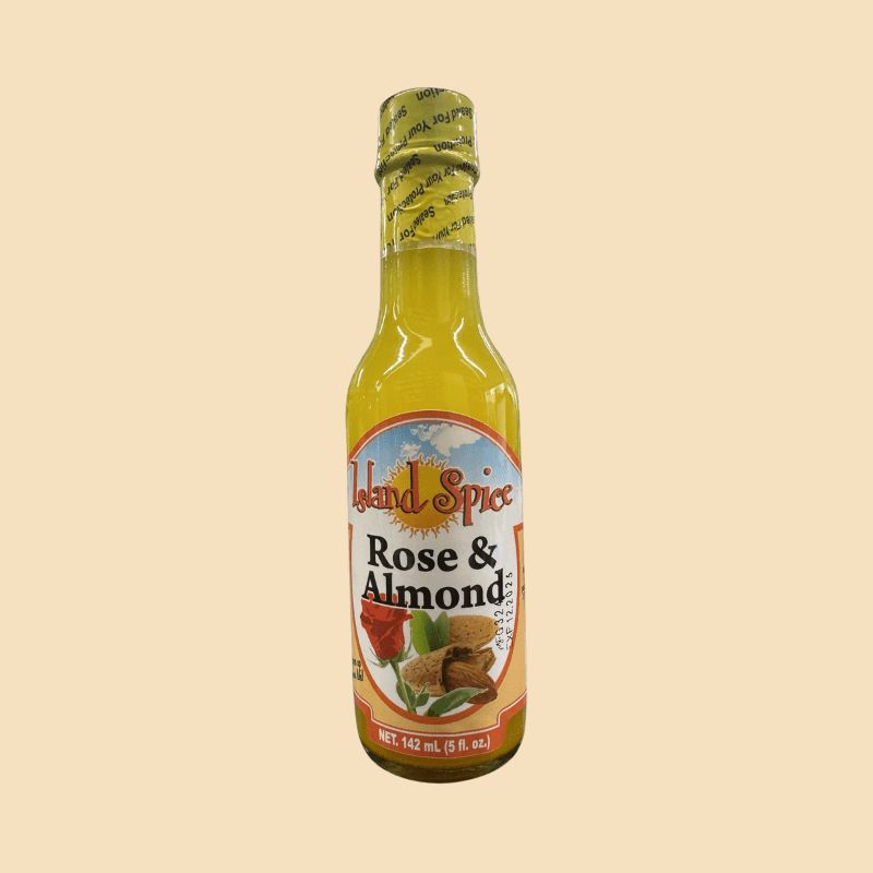 Island Spice Rose & Almond Flavouring – 142ml - Alphanso Afro-Caribbean Foods