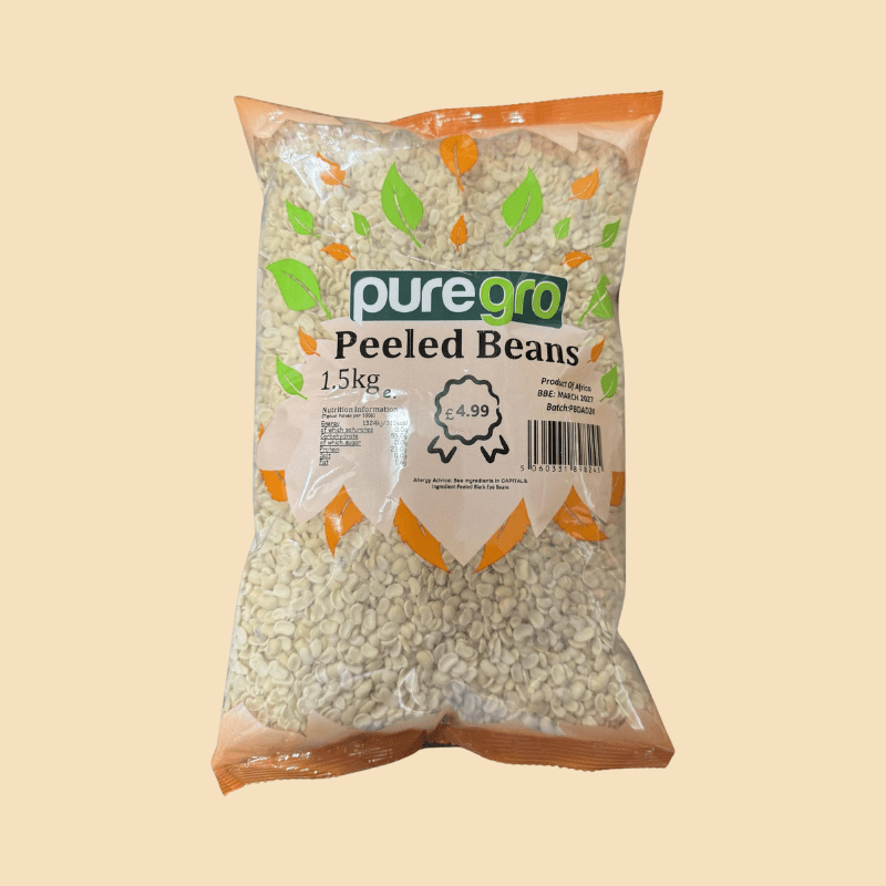 Puregro Peeled Beans – 1.5kg - Alphanso Afro-Caribbean Foods