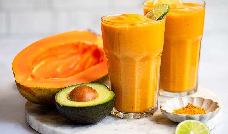 Papaya-Avocado-Smoothie - Alphanso Afro-Caribbean Foods Papaya-Avocado-Smoothie